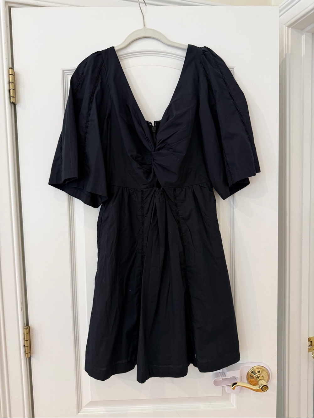 Abercrombie & Fitch Black Knot-Front Mini Dress
